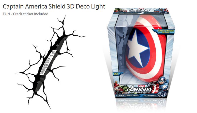 3D Lights - Captan America Shield