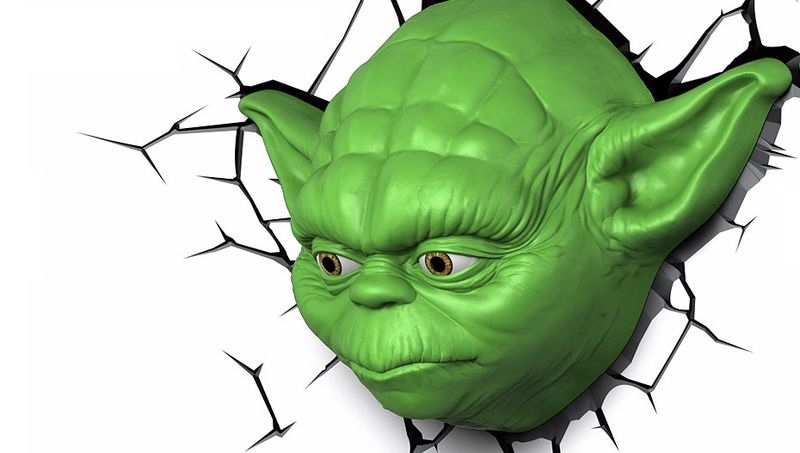 3D Lights - Star Wars Yoda Face