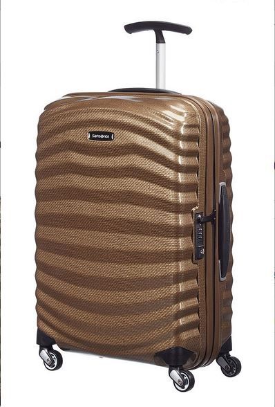 Samsonite Lite Shock 69cm Spinner - Brown(Sand)