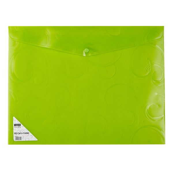 Meeco A3 Creative Colour Carry Folder - Green