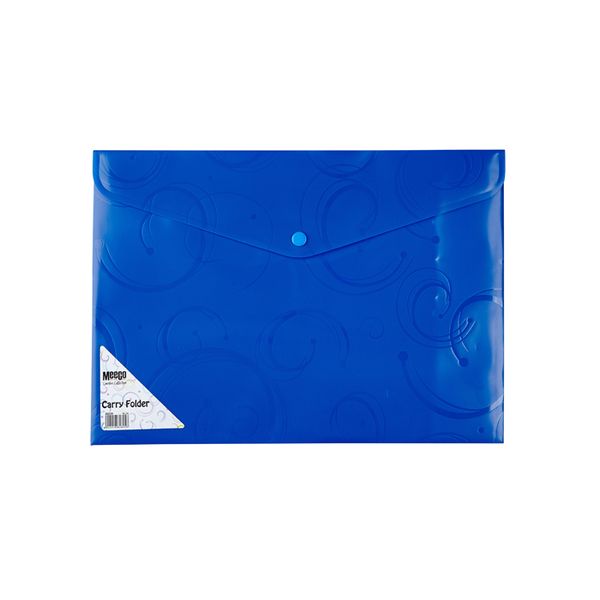 Meeco A4 Creative Colour Carry Folder - Blue