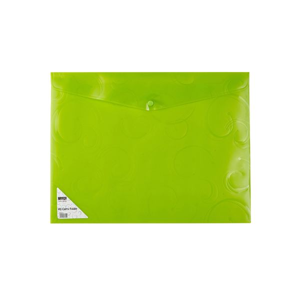 Meeco A4 Creative Colour Carry Folder - Green