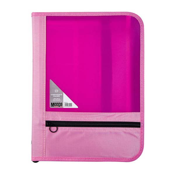 Meeco Conference Folder - Bright Pink