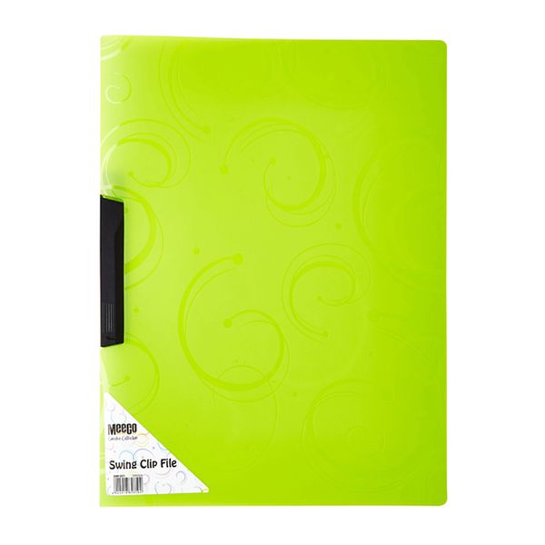 Meeco A4 Creative Colour Swing Clip File - Green