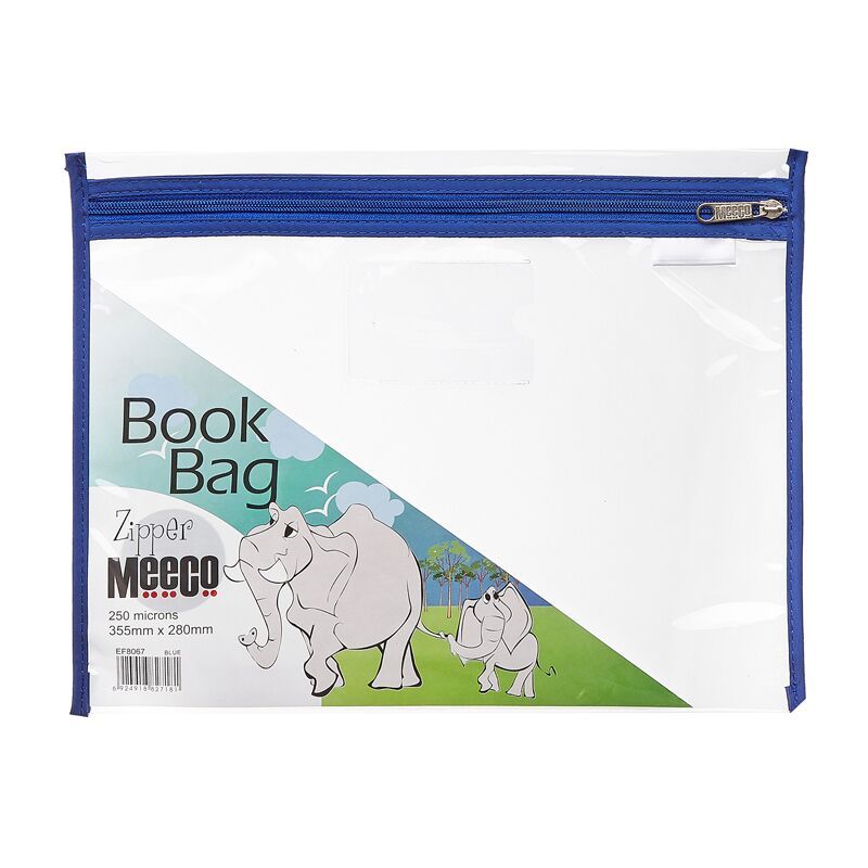 Library book bag waterproof with online zip