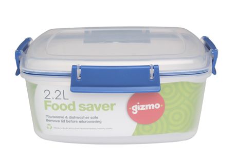 Gizmo - Plastic Food Storage Clip Container - 2.2 Litre