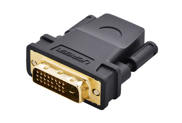 UGreen 20124 DVI-D Male to HDMI Female Adapter-BK