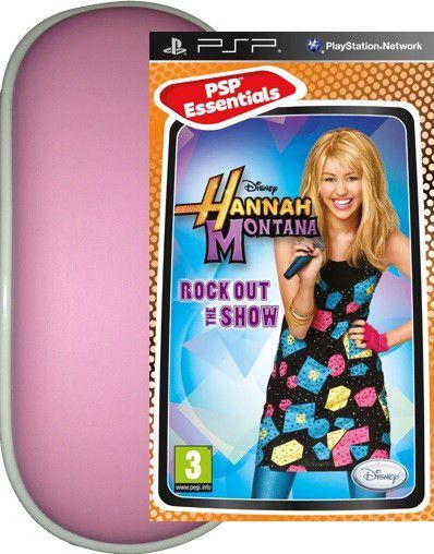 PSP Case (Pink) + Hannah Montana (PSP)