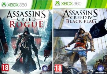 Compilation AC4 Black Flag + AC Rogue (Xbox 360)