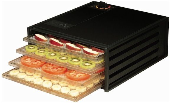 Excalibur Dehydrator 4 Tray Mini, no timer, Black