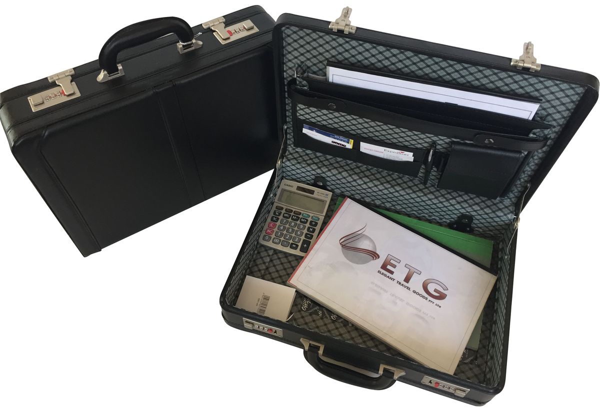 Tosca Executive PVC Briefcase with Combo Locks Black Buy Online in