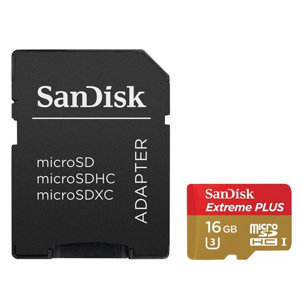 SanDisk 16GB 95 MB/s Extreme Plus Micro UHS-l SDHC C10