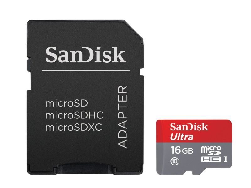 SanDisk 16GB 80 Mb/s Ultra Micro UHS-I SDHC C10