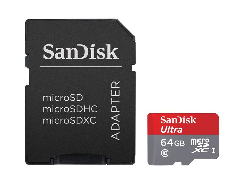 SanDisk 64GB 80 Mb/s Ultra Micro UHS-l SDXC C10