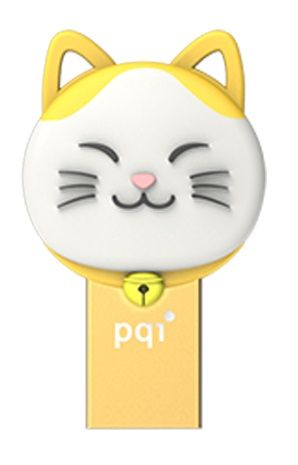 PQI 16GB iConnect 303 Flash Drive - Gold