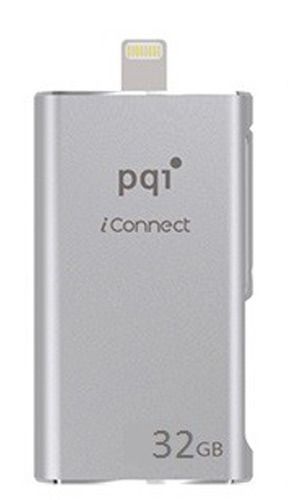 PQI 32GB iConnect Flash Drive - Silver