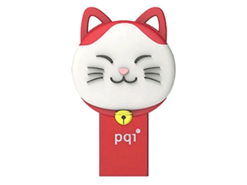 PQI 64GB iConnect 303 Flash Drive - Red