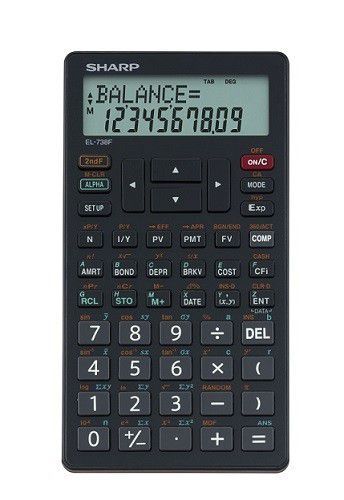 Sharp EL-738 FB Advanced Financial Calculator