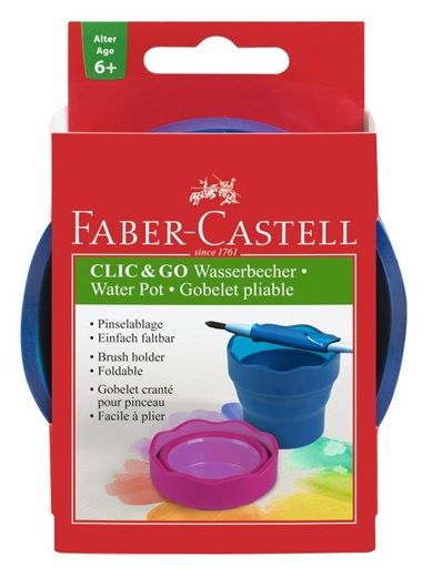 Faber-Castell Clic &amp; Go Water Pot - Blue