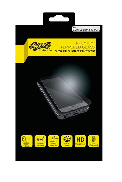 Scoop Tempered Glass For Sony Xperia 4.7" E4G