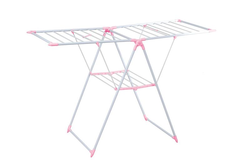 GeeWiz Steel Clothes Drying Rack/Washing Line- Pink