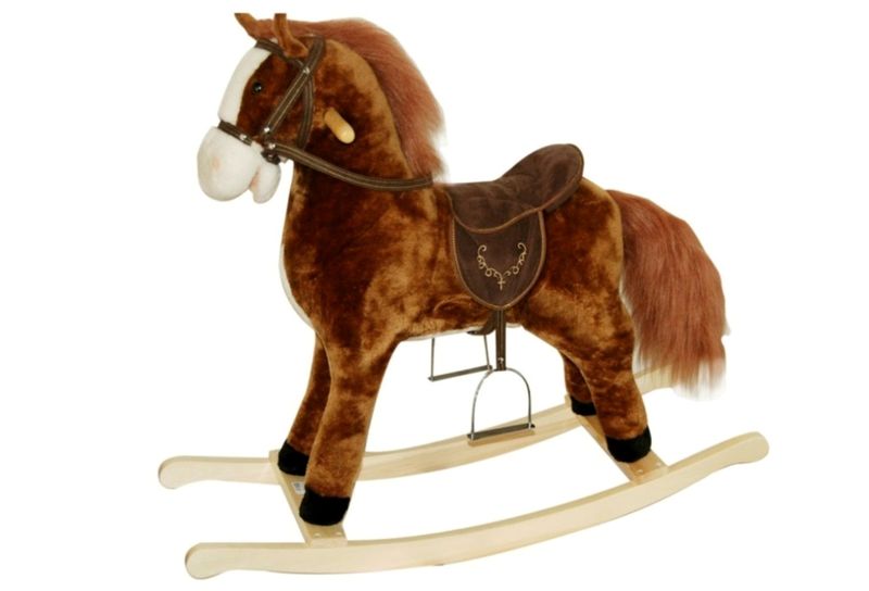 Ride-On 28 Inch Rocking Horse With Sound