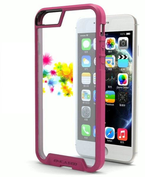 Encased iPhone 6 Crystal Clear Fusion Case - Pink