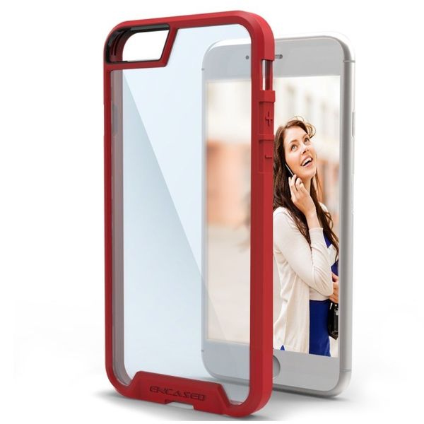 Encased iPhone 6 Crystal Clear Fusion Case - Red