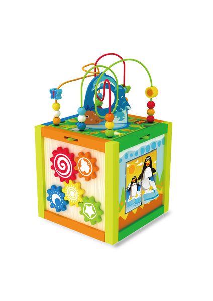 Jeronimo Wooden Activity Cube