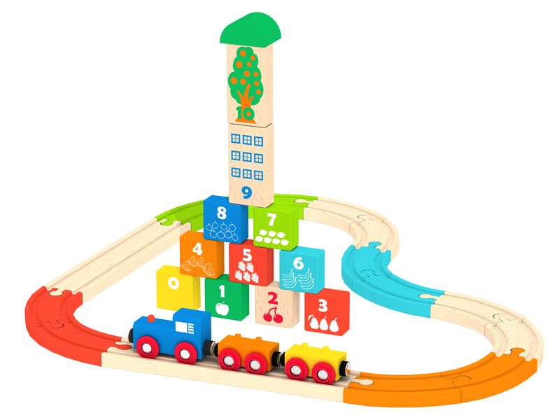Jeronimo Colour Train Set - 17 Piece