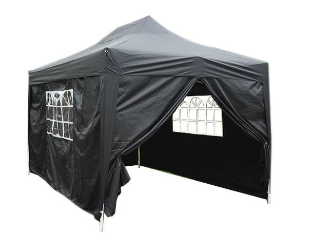 Hazlo Pop Up Gazebo Tent With Sides - Green