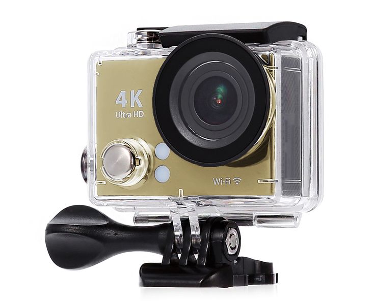 Nevenoe 4K U-HD Waterproof Sports Action Camera Camcorder - Gold