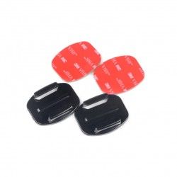 Rayne Flat Mount x 2 For Action Cameras - Black (RYN-16)