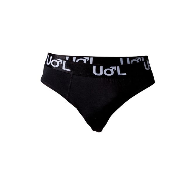 Undeez Online Men's Black Fashion Brief image