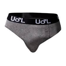 Undeez Online Men's Charcoal Melange Fashion Bri image