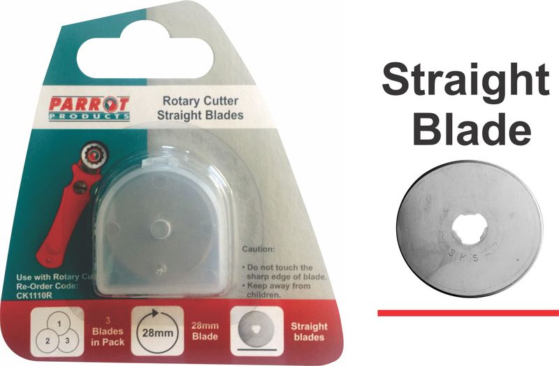 Parrot Craft Rotary 28mm Straight Blades Refill Pack