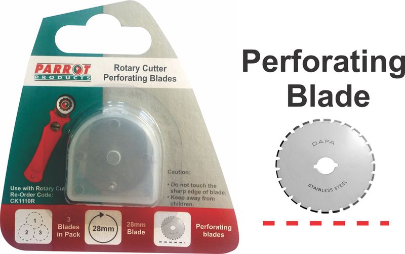 Parrot Craft Rotary 28mm Perforating Blades Refill Pack