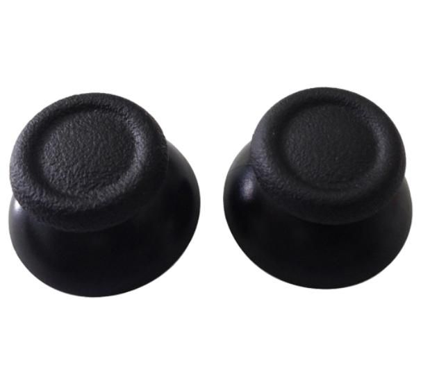 Original Thumb Stick Replacements x2 (Spare Parts) - Black (Assecure) (PS4)