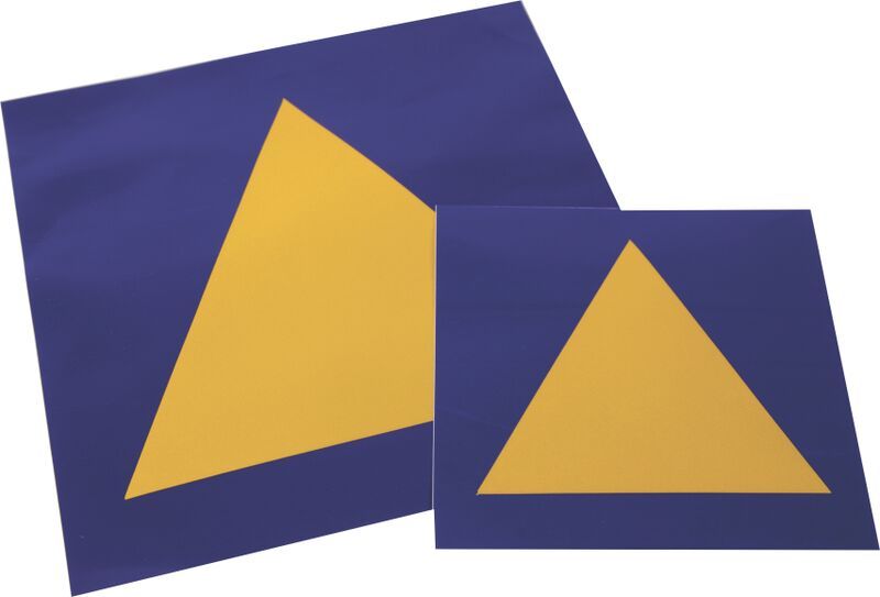 Moto Quip Mozambique Triangle Sticker - Front &amp; Back Set