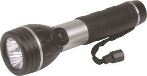 Leisurequip - LED Torch ABS rubber - 5 Lumens - takes 2 x AA batteries