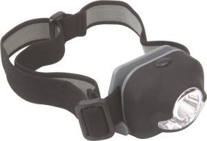 Leisure Quip - 80 Lumens Headlight 100m beam takes 3 x AAA Batteries Incl