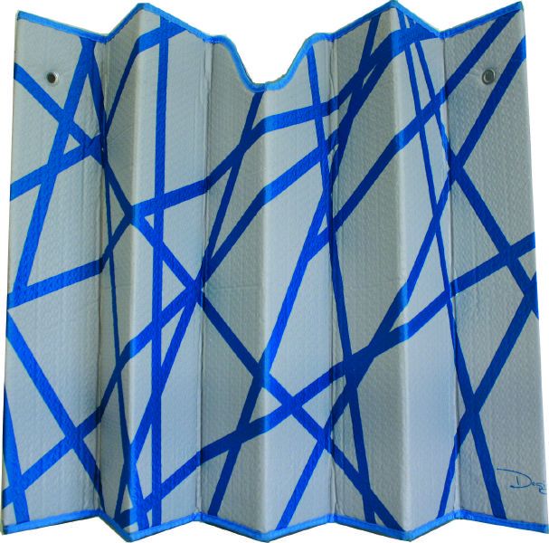 Moto Quip - Deluxe Aluminium Carcool - Blue 145 x 70cm