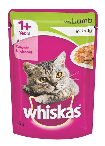 Whiskas - Adult Pouch Lamb In Jelly - 0.085kg