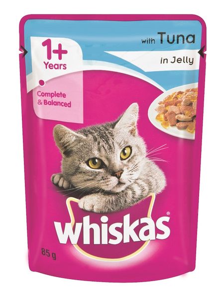 Whiskas - Adult Pouch Tuna In Jelly - 0.085kg
