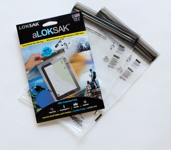 Loksak 2 - 6.125" x 9.25" Bags with Double Zipper Closure