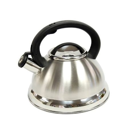 Whistling Tea Kettle for Stovetop, 3L Stainless Steel Tea Pot with  Ergonomic Folding Handle, Induction Kettles