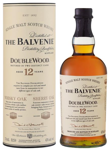 The Balvenie - 12 Year Old Double Wood Single Malt Whisky - 750ml