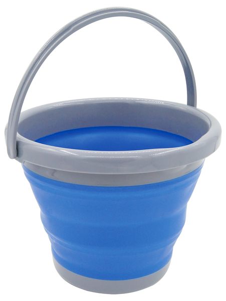 Leisure Quip - Foldable Bucket 5Litre - Blue &amp; Grey