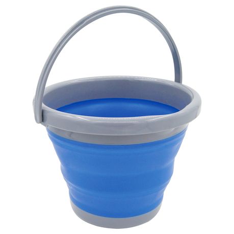 Leisure-Quip - 10 Litre Foldable Bucket - Blue & Grey, Shop Today. Get it  Tomorrow!