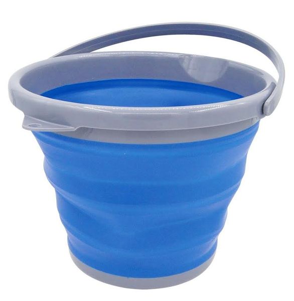 Leisure Quip Foldable Bucket 10L - Blue &amp; Grey
